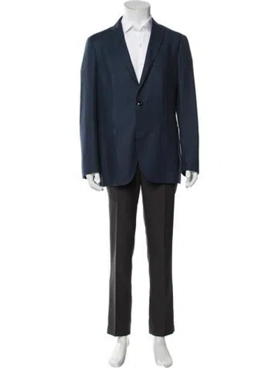 Pre-owned Etro Wool Blazer In Blue