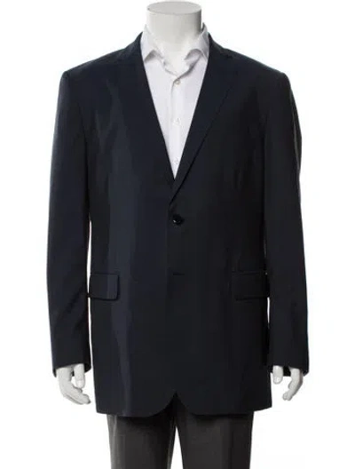 Pre-owned Etro Wool Blazer In Blue