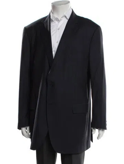 Pre-owned Etro Wool Blazer In Blue