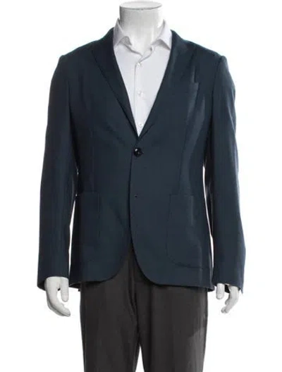 Pre-owned Etro Wool Blazer In Blue