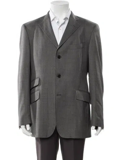 Pre-owned Etro Wool Blazer In Gray