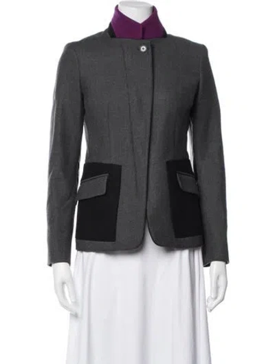 Pre-owned Etro Wool Blazer In Grey