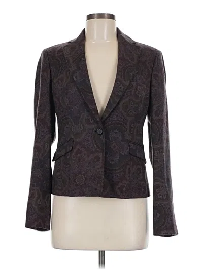 Pre-owned Etro Wool Blazer Jacket In Brown