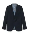 Etro Wool Blazer In Midnight Blue
