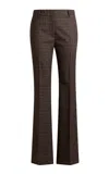Etro Wool-blend Bootcut Pants In Multi