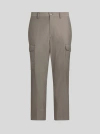 Etro Wool-blend Cargo Trousers In Grey