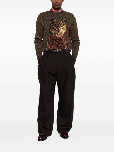 Etro Wool Blend Crewneck Sweater In Multi