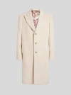Etro Wool-blend Single-breasted Coat In Neutral