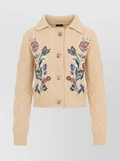 ETRO WOOL BLEND KNIT CARDIGAN