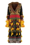 Etro Wool Blend Maxi-cardigan In Multi