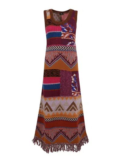 ETRO WOOL BLEND MAXI DRESS