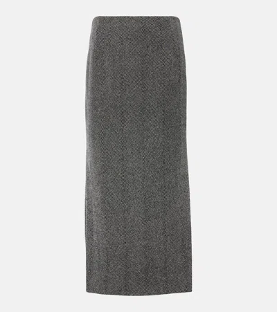 Etro Wool-blend Pencil Skirt In Bicolor