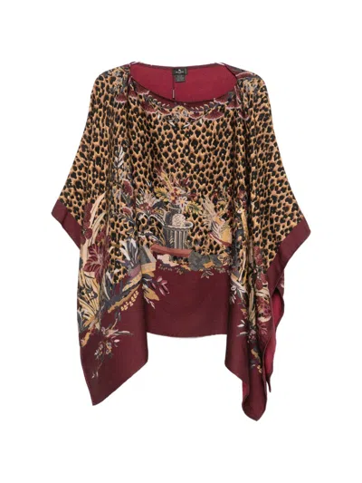 ETRO ETRO WOOL BLEND PONCHO