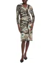 Etro Wool-blend Shift Dress In Black