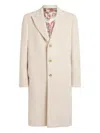 Etro Wool-blend Single-breasted Coat In Neutral