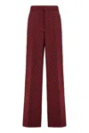 Etro Relaxed Fit Trousers Wide-leg Silhouette In Red