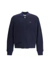 Etro Wool Bomber Jacket In Blue