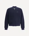 Etro Wool Bomber Jacket In Blue