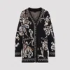 Etro Wool Cardigan Sweater For Women In Black