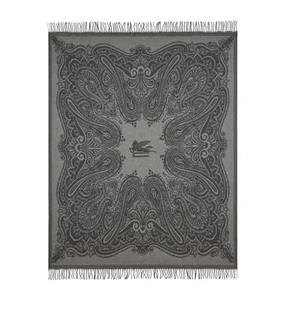ETRO WOOL-CASHMERE ALOCASIA THROW
