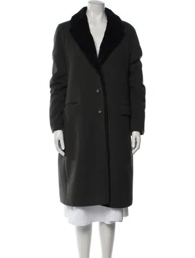Pre-owned Etro Wool Coat In Black