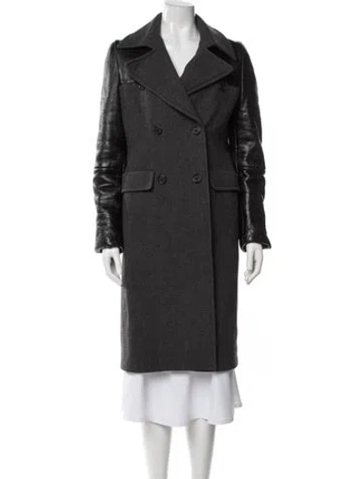 Pre-owned Etro Wool Coat In Grey