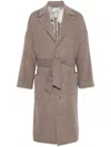 Etro Wool Coat In Neutrals