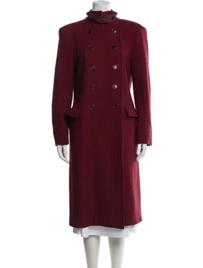 Pre-owned Etro Wool Coat In Red