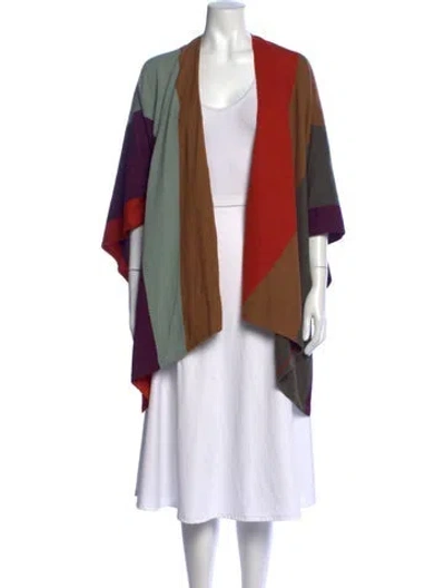 Pre-owned Etro Wool Colorblock Pattern Sweater In Multicolor