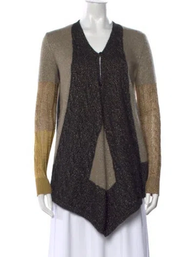 Pre-owned Etro Wool Colorblock Pattern Sweater In Neutrals
