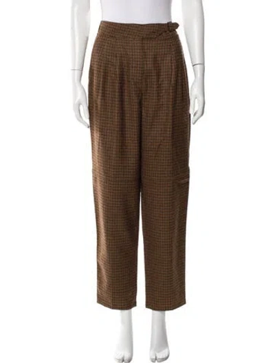 Pre-owned Etro Wool Corduroy Pants W/ Tags In Brown