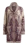 Etro Wool-cotton Duster Cardigan In Multi