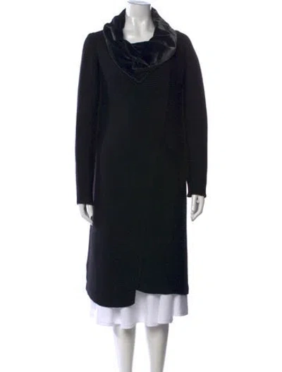 Pre-owned Etro Wool Cowl Neck Sweater In Black