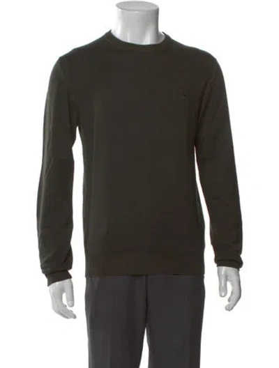 Pre-owned Etro Wool Crew Neck Pullover In Green