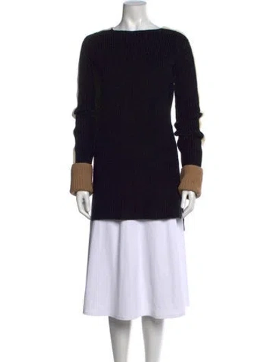 Pre-owned Etro Wool Crew Neck Sweater In Black