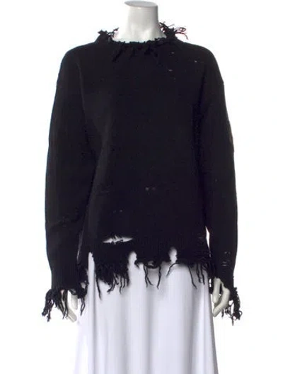 Pre-owned Etro Wool Crew Neck Sweater In Black