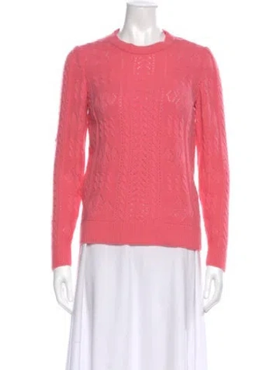 Pre-owned Etro Wool Crew Neck Sweater In Pink