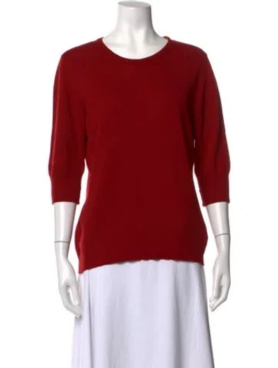 Pre-owned Etro Wool Crew Neck Sweater In Red
