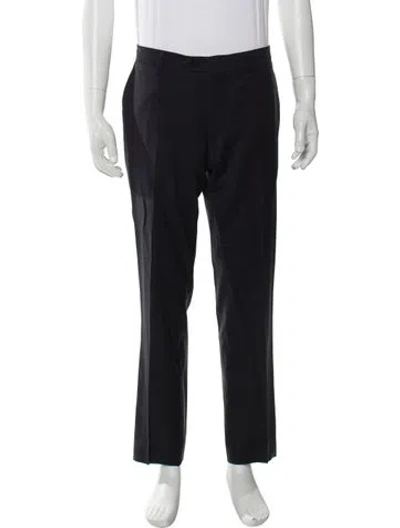 Pre-owned Etro Wool Dress Pants In Blue