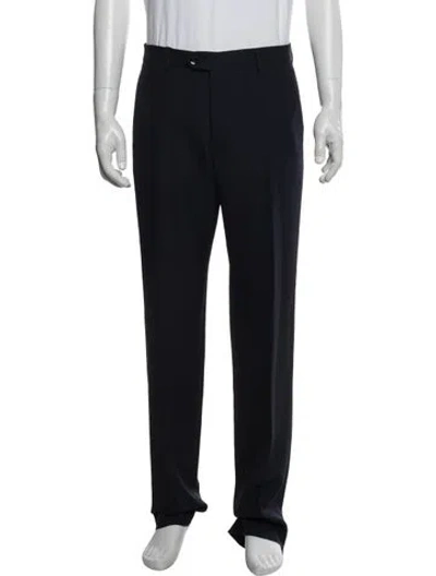 Pre-owned Etro Wool Dress Pants In Blue