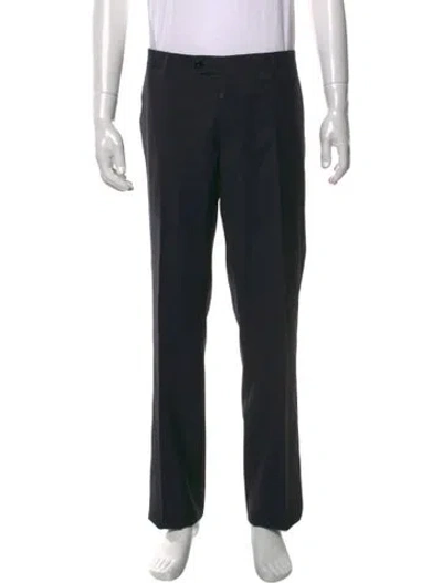 Pre-owned Etro Wool Dress Pants In Blue