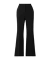 Etro Wool Flared Pants In Black