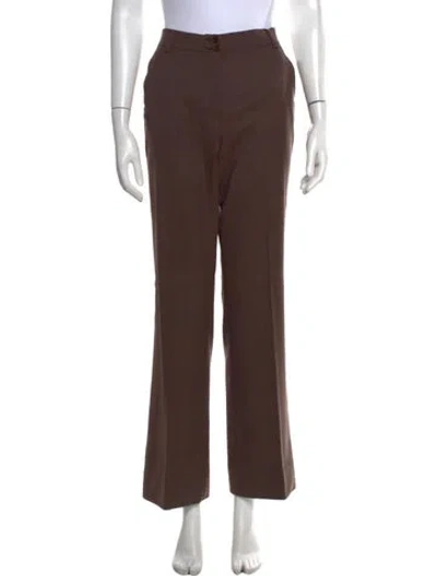 Pre-owned Etro Wool Flared Pants W/ Tags In Brown