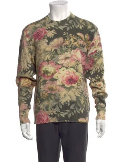 Pre-owned Etro Wool Floral Print Pullover In Brown