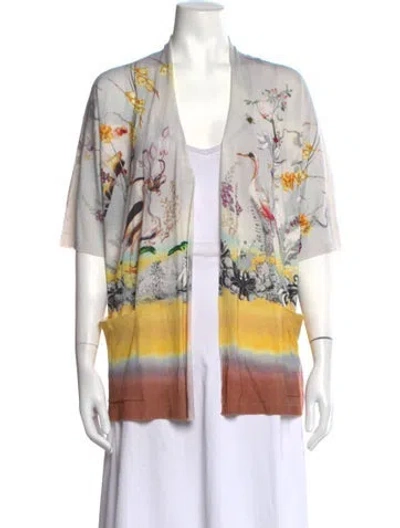 Pre-owned Etro Wool Floral Print Sweater W/ Tags In Multicolor