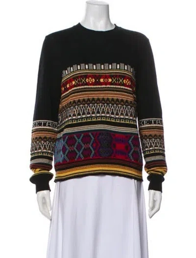 Pre-owned Etro Wool Graphic Print Sweater In Multi