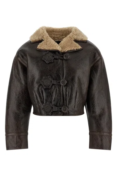 ETRO WOOL INSERT SHEEPSKIN JACKET