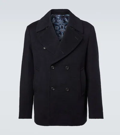 Etro Wool Jacket In Black