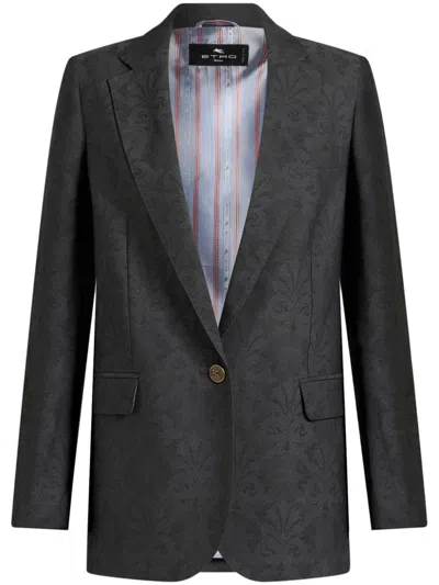 ETRO WOOL JACQUARD BLAZER