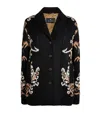 Etro Wool Jacquard Blazer In Black